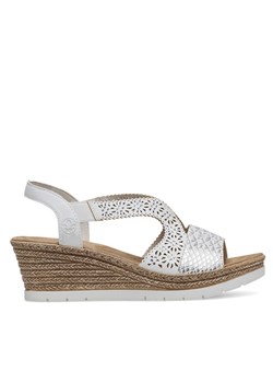 Sandały Rieker 61916-80 Biały ze sklepu eobuwie.pl w kategorii Espadryle damskie - zdjęcie 189264952
