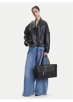 Torebka Calvin Klein Ck Mixmedia Shopper_Raffia K60K613167 Czarny ze sklepu eobuwie.pl w kategorii Torebki damskie - zdjęcie 189264981