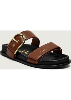 Furla Skórzane klapki FURLA SOLEA ze sklepu Gomez Fashion Store w kategorii Klapki damskie - zdjęcie 189266612