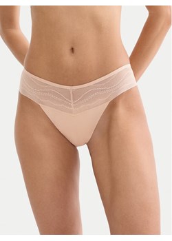 Triumph Stringi Breathe & Lift Smart 10226446 Beżowy ze sklepu MODIVO w kategorii Majtki damskie - zdjęcie 189266763
