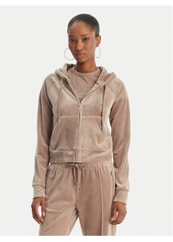 Juicy Couture Bluza Madison JCWAS126326 Beżowy Slim Fit ze sklepu MODIVO w kategorii Bluzy damskie - zdjęcie 189266844