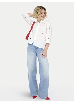 ONLY Koszula Heart 15332482 Biały Regular Fit ze sklepu MODIVO w kategorii Koszule damskie - zdjęcie 189266930