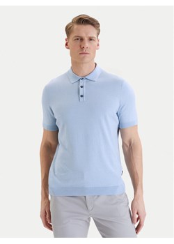 Bugatti Polo 7100-75522C Niebieski Regular Fit ze sklepu MODIVO w kategorii T-shirty męskie - zdjęcie 189267051
