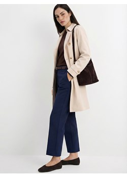 Mohito - Granatowe spodnie cygaretki petite - granatowy ze sklepu Mohito w kategorii Spodnie damskie - zdjęcie 189268621