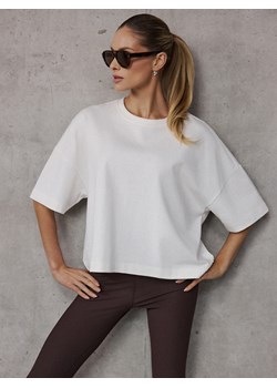 Mohito - T-shirt oversize - kremowy ze sklepu Mohito w kategorii Bluzki damskie - zdjęcie 189268682