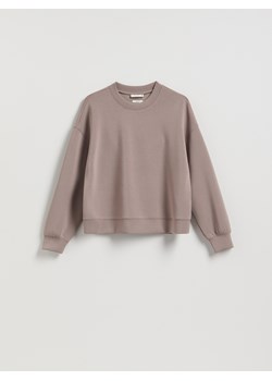 Reserved - Bluza z modalem - brązowy ze sklepu Reserved w kategorii Bluzy damskie - zdjęcie 189271152