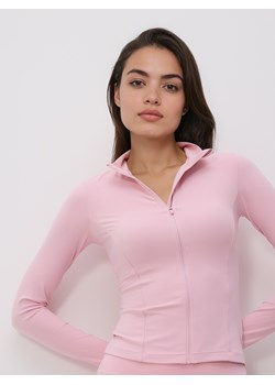 Reserved - Bluza z suwakiem - pastelowy róż ze sklepu Reserved w kategorii Bluzy damskie - zdjęcie 189271373