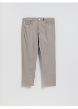 Reserved - Bawełniane spodnie slim fit - brązowy ze sklepu Reserved w kategorii Spodnie męskie - zdjęcie 189271402