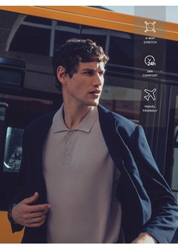 Reserved - Marynarka slim fit - granatowy ze sklepu Reserved w kategorii Marynarki męskie - zdjęcie 189271633