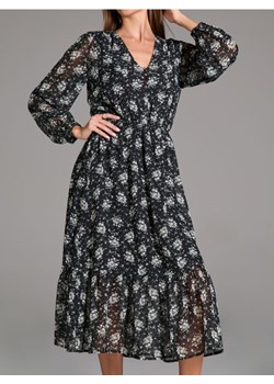 Sinsay - Sukienka midi w kwiaty - wielobarwny ze sklepu Sinsay w kategorii Sukienki - zdjęcie 189272914