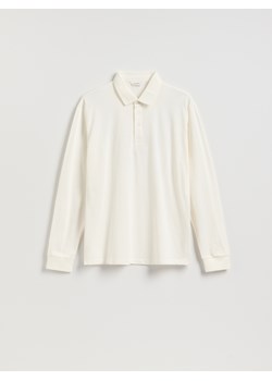 Reserved - Koszulka polo z długim rękawem - złamana biel ze sklepu Reserved w kategorii T-shirty męskie - zdjęcie 189274661