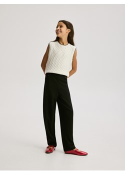 Reserved - Spodnie z dżetami - czarny ze sklepu Reserved w kategorii Spodnie dziewczęce - zdjęcie 189274733