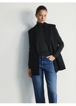 Reserved - Kamizelka z dodatkiem wiskozy - czarny ze sklepu Reserved w kategorii Kamizelki damskie - zdjęcie 189274772