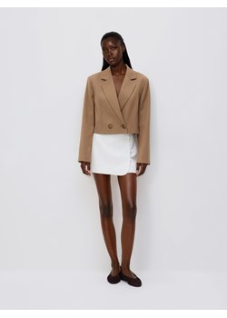 Reserved - Spódnico-szorty z dodatkiem wiskozy - biały ze sklepu Reserved w kategorii Szorty - zdjęcie 189274911