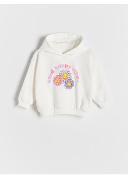 Reserved - Bluza z aplikacją SmileyWorld® - złamana biel ze sklepu Reserved w kategorii Bluzy dziewczęce - zdjęcie 189275152