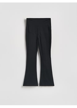 Reserved - Legginsy flare - czarny ze sklepu Reserved w kategorii Spodnie damskie - zdjęcie 189275270