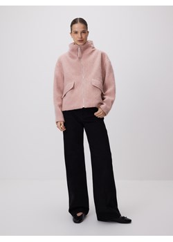 Reserved - Kurtka z wełną - pastelowy róż ze sklepu Reserved w kategorii Kurtki damskie - zdjęcie 189275712