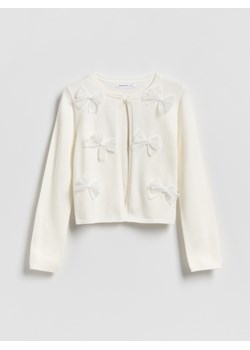 Reserved - Kardigan z wiskozą - złamana biel ze sklepu Reserved w kategorii Swetry dziewczęce - zdjęcie 189275800