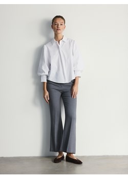 Reserved - Koszula z bufiastymi rękawami - złamana biel ze sklepu Reserved w kategorii Bluzki damskie - zdjęcie 189275994