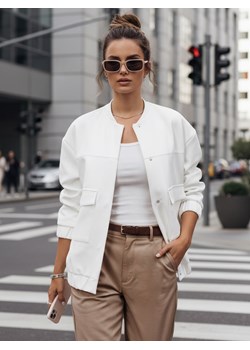 Kurtka damska bomebr QUESI ecru Dstreet TY4293 ze sklepu DSTREET.PL w kategorii Kurtki damskie - zdjęcie 189276734