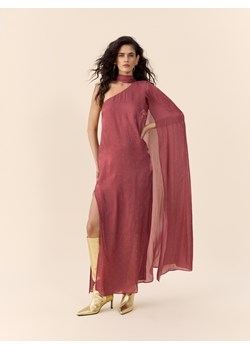 Reserved - Sukienka z szalem - fuksja ze sklepu Reserved w kategorii Sukienki - zdjęcie 189277240