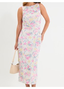 Sinsay - Sukienka maxi z marszczeniami w kwiaty - wielobarwny ze sklepu Sinsay w kategorii Sukienki - zdjęcie 189277930