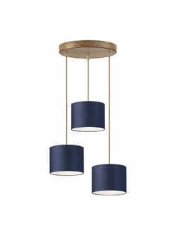 Złota lampa wisząca regulowana do jadalni PUEBLO na okrągłej podsufitce ze sklepu Lysne w kategorii Lampy dziecięce - zdjęcie 189278031