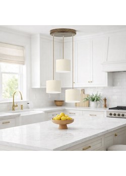 Designerska lampa wisząca do jadalni PUEBLO 3 abażury ze sklepu Lysne w kategorii Lampy wiszące - zdjęcie 189278060