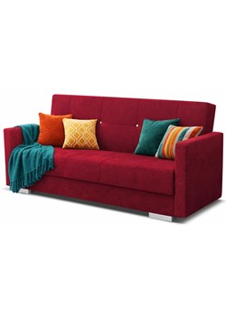 Czerwona pikowana wersalka do salonu A5-G13 ze sklepu Edinos.pl w kategorii Sofy i kanapy - zdjęcie 189278293