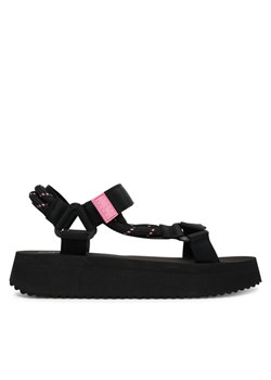 Sandały Tommy Jeans Tjw Eva Rope Sandal EN0EN02970 Czarny ze sklepu eobuwie.pl w kategorii Sandały damskie - zdjęcie 189278323