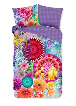 Hip Komplet pościeli satynowej "Vitori" w kolorze fioletowym ze wzorem ze sklepu Limango Polska w kategorii Pościele - zdjęcie 189278622