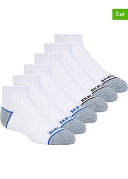 Skechers Skarpety (6 par) w kolorze biało-czarno-niebieskim ze sklepu Limango Polska w kategorii Skarpetki dziecięce - zdjęcie 189278710