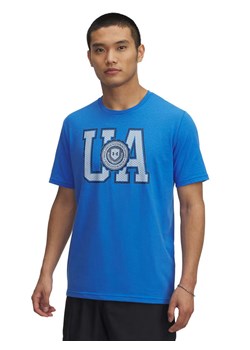 Under Armour Koszulka funkcyjna w kolorze niebieskim ze sklepu Limango Polska w kategorii T-shirty męskie - zdjęcie 189278780