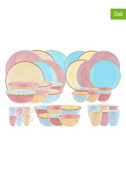 Björn 42-częściowy zestaw "Color" w kolorze czerwono-żółto-błękitnym ze sklepu Limango Polska w kategorii Naczynia - zdjęcie 189278970