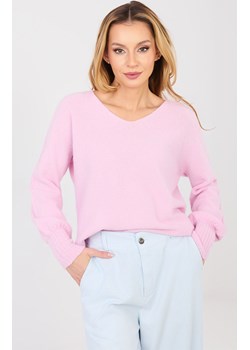 Sweter damskie oversize jasny róż MI-SW-2201.16P, Kolor jasny róż, Rozmiar uniwersalny, ITALY MODA ze sklepu Primodo w kategorii Swetry damskie - zdjęcie 189279503