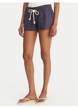Roxy Szorty materiałowe Oceanside ARJNS03007 Granatowy Regular Fit ze sklepu MODIVO w kategorii Szorty - zdjęcie 189279751