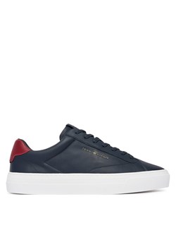 Tommy Hilfiger Sneakersy Premium Dress Cupsole Lth FM0FM05572 Granatowy ze sklepu MODIVO w kategorii Buty sportowe męskie - zdjęcie 189279780