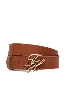 Tommy Hilfiger Pasek Th Script 3.0 AW0AW18568 Brązowy ze sklepu MODIVO w kategorii Paski damskie - zdjęcie 189279782