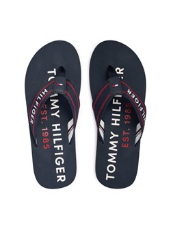 Tommy Hilfiger Japonki Sporty Hilfiger Beach Sandal FM0FM05805 Granatowy ze sklepu MODIVO w kategorii Klapki męskie - zdjęcie 189279832