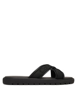 Calvin Klein Klapki Sq Molded Sandal Xcross Wb HM0HM02101 Czarny ze sklepu MODIVO w kategorii Klapki męskie - zdjęcie 189279862
