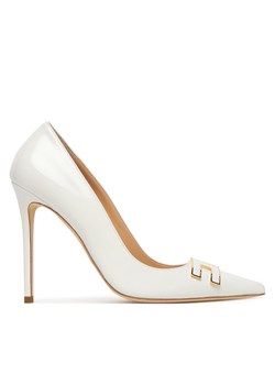 Elisabetta Franchi Szpilki SA14B61E2 Biały ze sklepu MODIVO w kategorii Czółenka - zdjęcie 189279900
