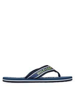 Tommy Hilfiger Japonki Sporty Hilfiger Beach Sandal FM0FM05805 Niebieski ze sklepu MODIVO w kategorii Klapki męskie - zdjęcie 189279920