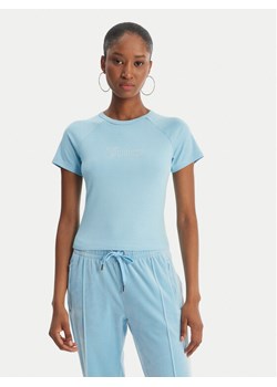 Juicy Couture T-Shirt Baby JCWCT126317 Błękitny Slim Fit ze sklepu MODIVO w kategorii Bluzki damskie - zdjęcie 189279950