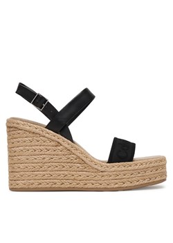 Calvin Klein Espadryle Wedge Espad 70 Webbing Lth HW0HW02901 Czarny ze sklepu MODIVO w kategorii Espadryle damskie - zdjęcie 189279951