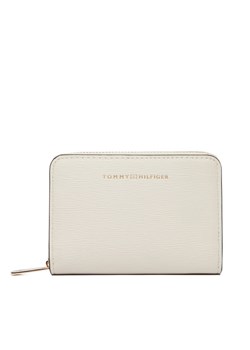 Tommy Hilfiger Portfel Th Modern Compact Za AW0AW18487 Beżowy ze sklepu MODIVO w kategorii Portfele damskie - zdjęcie 189279952