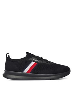 Tommy Hilfiger Sneakersy Lightweight Knitted Runner FM0FM05756 Czarny ze sklepu MODIVO w kategorii Buty sportowe męskie - zdjęcie 189279961