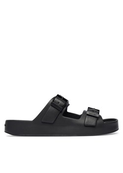 Klapki Calvin Klein Ergon Eva Double Bar Sandal HM0HM02116 Czarny ze sklepu eobuwie.pl w kategorii Klapki męskie - zdjęcie 189281190