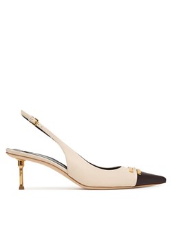 Czółenka Elisabetta Franchi SA57L61E2 Écru ze sklepu eobuwie.pl w kategorii Czółenka - zdjęcie 189281201