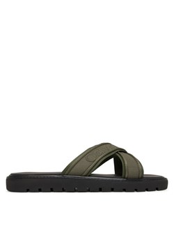 Klapki Calvin Klein Sq Molded Sandal Xcross Wb HM0HM02101 Zielony ze sklepu eobuwie.pl w kategorii Klapki męskie - zdjęcie 189281220