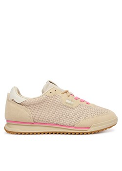 Sneakersy Tommy Jeans Tjw Low Profile Runner Knit EN0EN02992 Beżowy ze sklepu eobuwie.pl w kategorii Buty sportowe damskie - zdjęcie 189281262